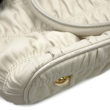 Load image into Gallery viewer, PRADA Gathered 2WAY Shoulder Bag White1BA172 Leather
