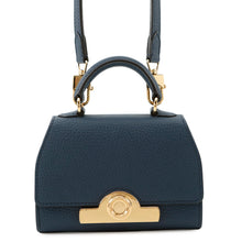 将图像加载到图库查看器中，MOYNAT Moynat Régienne 2-Way Handbag Navy Leather Size Nano
