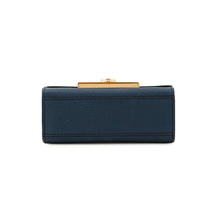 将图像加载到图库查看器中，MOYNAT Moynat Régienne 2-Way Handbag Navy Leather Size Nano
