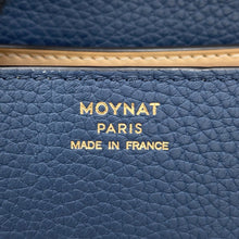 将图像加载到图库查看器中，MOYNAT Moynat Régienne 2-Way Handbag Navy Leather Size Nano
