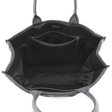 将图像加载到图库查看器中，PRADA Re-Nylon Topstitch Tote Bag Black2VG096 Nylon
