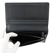 将图像加载到图库查看器中，Berluti Calligraphy Bifold Wallet Long Wallet Brown Leather
