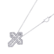 将图像加载到图库查看器中，Damiani Belle Epoque Crown Necklace Size S20089078 18K White Gold
