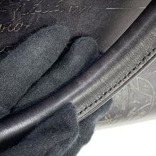 将图像加载到图库查看器中，Berluti Calligraphy Scritto Jules Tote Bag Black Leather
