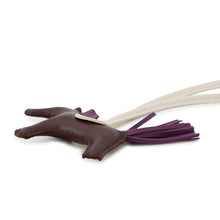 Load image into Gallery viewer, HERMES Rodeo Bag Charm RougeSellier/Violet/Craie Lambskin Size PM
