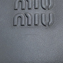 将图像加载到图库查看器中，MIUMIU Logo Card Case Black5MC093 Leather
