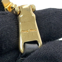 将图像加载到图库查看器中，MIUMIU Logo Card Case Black5MC093 Leather
