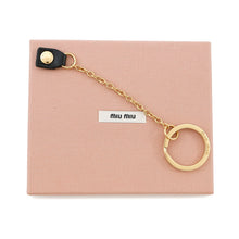 将图像加载到图库查看器中，MIUMIU Logo Card Case Black5MC093 Leather
