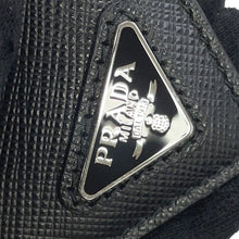 Load image into Gallery viewer, PRADA Saffiano Leather Badge Holder Card Case Black/White/Gray2MC016 Leather
