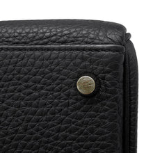 将图像加载到图库查看器中，HERMES Kelly Retourne Black Togo Leather Size 28
