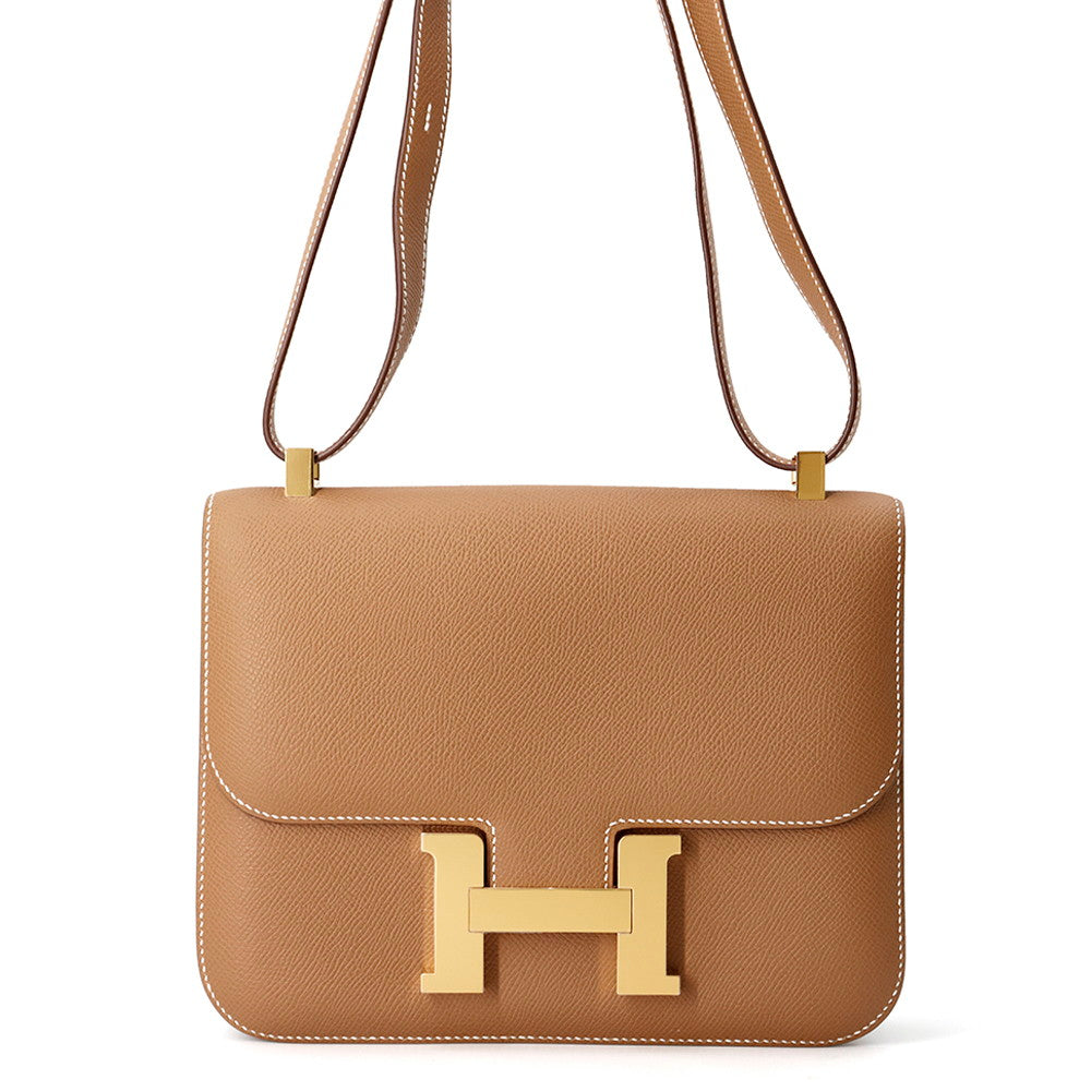 HERMES Constance Miroir Gold Epsom Size 24