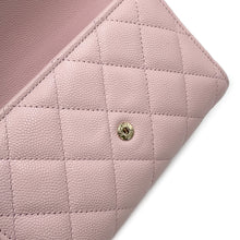 将图像加载到图库查看器中，CHANEL Matelasse Small Zip Wallet PinkAP0232 Caviar Leather
