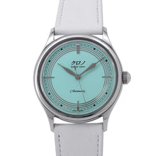 Load image into Gallery viewer, Chrono Bunkyo Tokyo Celadon Limited Edition of 500 W37mm Stainless Steel Leather Blue GreenLacquer DialCB011
