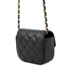 Load image into Gallery viewer, CHANEL Matelasse Flap ChainShoulder Bag BlackAP2475 Lambskin Size Mini
