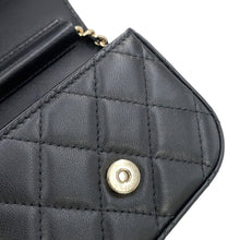 Load image into Gallery viewer, CHANEL Matelasse Flap ChainShoulder Bag BlackAP2475 Lambskin Size Mini
