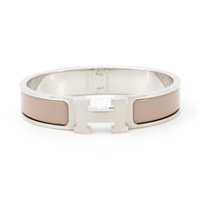 将图像加载到图库查看器中，HERMES ClicH Bangle Marong rasse Metal Lacquer
