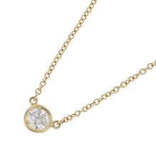 将图像加载到图库查看器中，TIFFANY&amp;Co. By the Yard Single Diamond Pendant 18K Yellow Gold
