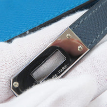 将图像加载到图库查看器中，HERMES Kelly Sellier tricolor Blue Zanzibar/Blue de Prusse/Black Epsom Size 25

