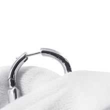 将图像加载到图库查看器中，TIFFANY&amp;Co. Padlock Earrings Size Medium72342801 18K White Gold
