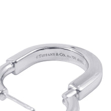 将图像加载到图库查看器中，TIFFANY&amp;Co. Padlock Earrings Size Medium72342801 18K White Gold
