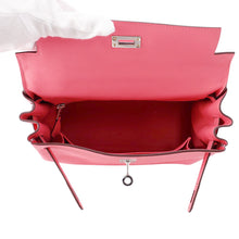 将图像加载到图库查看器中，HERMES Kelly Retourne Rose Azalee Swift Leather Size 25
