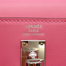 将图像加载到图库查看器中，HERMES Kelly Retourne Rose Azalee Swift Leather Size 25
