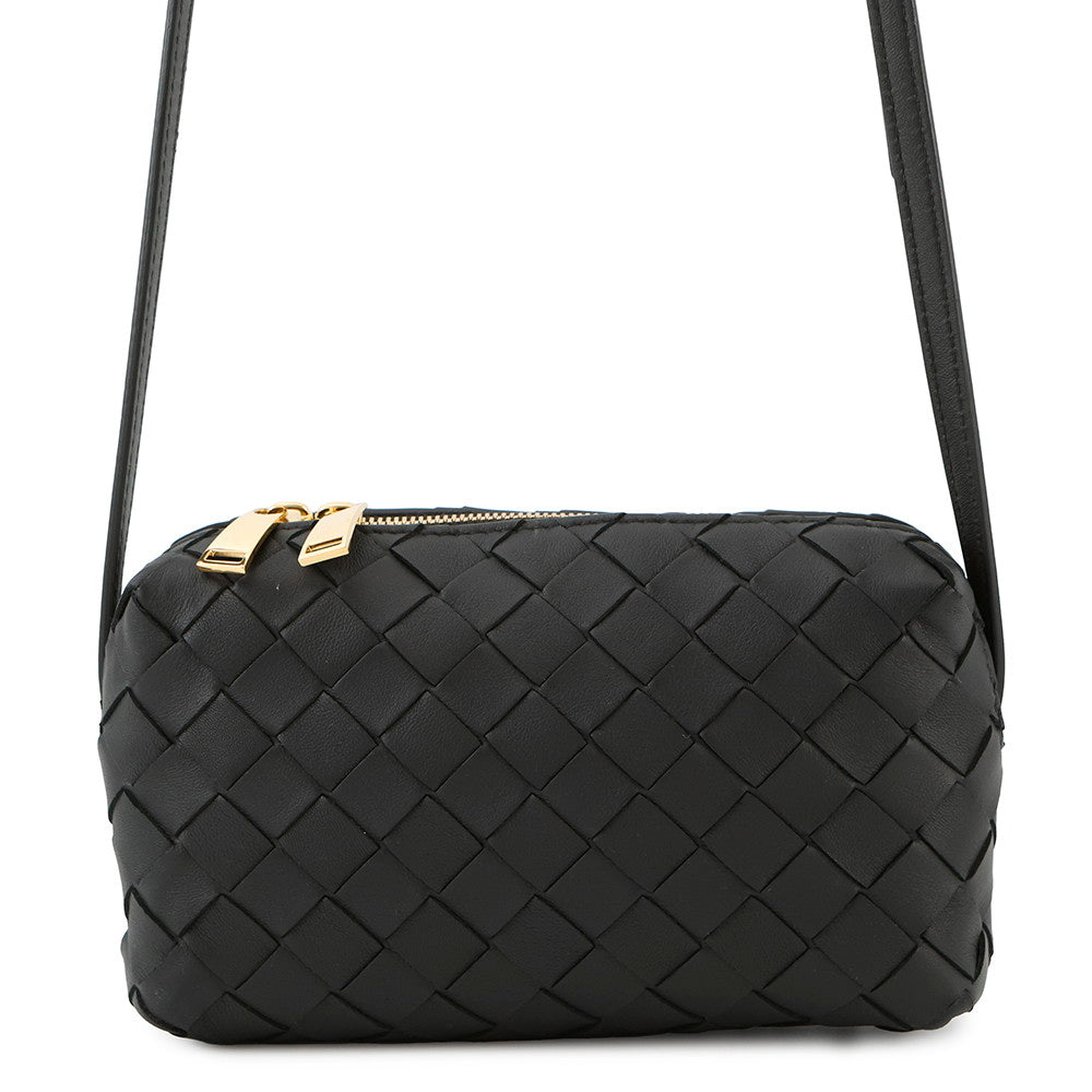 Bottega Veneta INTRECCIATO Shoulder Bag Black609407 Leather