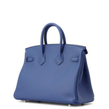 Load image into Gallery viewer, HERMES Birkin Blue Tie Swift Leather Size 25
