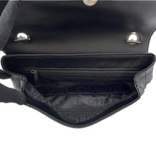 Load image into Gallery viewer, CHANEL Camellia Chocolate Bar No.5 One Shoulder Bag Black Lambskin Patent Leather

