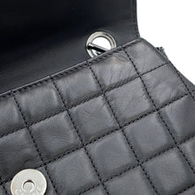 Load image into Gallery viewer, CHANEL Camellia Chocolate Bar No.5 One Shoulder Bag Black Lambskin Patent Leather
