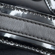 Load image into Gallery viewer, CHANEL Camellia Chocolate Bar No.5 One Shoulder Bag Black Lambskin Patent Leather
