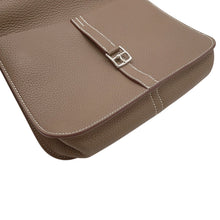 将图像加载到图库查看器中，HERMES Halzan Etoupe Taurillon Clemence Size 25
