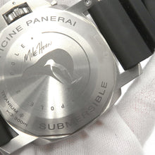 将图像加载到图库查看器中，PANERAI Luminor Submersible 1950 3DAYS GMT Limited to 500 pieces W47mm TI Rubber Blue DialPAM00719

