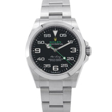 将图像加载到图库查看器中，ROLEX Air-King W40mm Stainless Steel Black Dial126900
