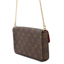 将图像加载到图库查看器中，LOUIS VUITTON Felicie Pochette FuchsiaM61276 Monogram
