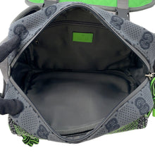 将图像加载到图库查看器中，GUCCI GG Backpack Green/Red/Gray752100 Nylon
