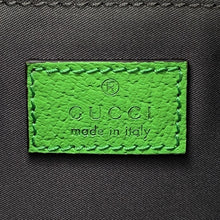将图像加载到图库查看器中，GUCCI GG Backpack Green/Red/Gray752100 Nylon
