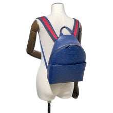 Load image into Gallery viewer, GUCCI Double G Backpack Children&#39;s Navy271327 PVC
