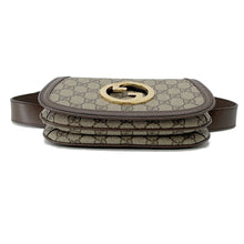 将图像加载到图库查看器中，GUCCI GG Supreme Blondie Crossbody Bag Brown/Beige703807 Canvas Leather

