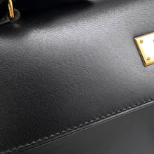 Load image into Gallery viewer, HERMES Kelly Sellier Black Box Calf Leather Size 28
