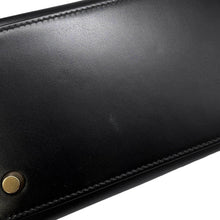 Load image into Gallery viewer, HERMES Kelly Sellier Black Box Calf Leather Size 28
