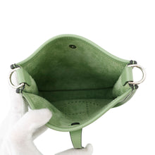 将图像加载到图库查看器中，HERMES Evelyne Vert cricket Taurillon Clemence Size TPM
