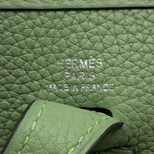 将图像加载到图库查看器中，HERMES Evelyne Vert cricket Taurillon Clemence Size TPM
