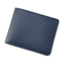 将图像加载到图库查看器中，LOUIS VUITTON Portefeuille Multiple Blue MarineM61825 Epi Leather

