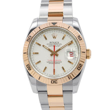 将图像加载到图库查看器中，ROLEX Datejust Turn-O-Graph W36mm Stainless Steel K18PG White Dial116261
