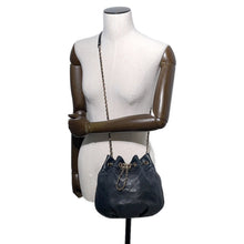Load image into Gallery viewer, CHANEL Matelasse Drawstring ChainShoulder Bag BlackAS1439 Lambskin
