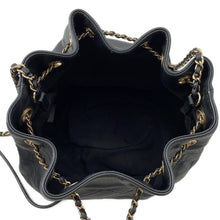 Load image into Gallery viewer, CHANEL Matelasse Drawstring ChainShoulder Bag BlackAS1439 Lambskin
