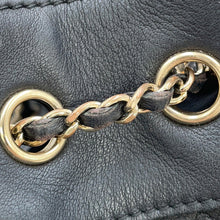 Load image into Gallery viewer, CHANEL Matelasse Drawstring ChainShoulder Bag BlackAS1439 Lambskin
