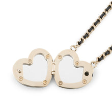 Load image into Gallery viewer, CHANEL CC Logo Mirror Necklace BlackAB9463 Lambskin
