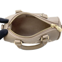 将图像加载到图库查看器中，LOUIS VUITTON Nano Speedy TourterelleGray/CreamM82890 Monogram Empreinte Leather Size Nano
